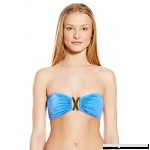 MILLY Women's Elba Bandeau Bikini Top Azure B01BSOX6UC